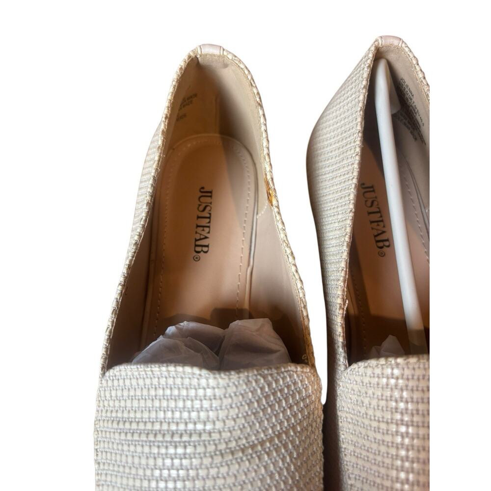 Just Fab Pointed Espadrille Flat Loafer‎ Lightweight Slip On Size 9.5. New - Picture 3 of 5